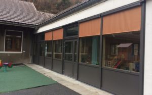 FACADE VITREE MIXTE BOIS-ALU